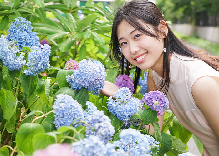紫陽花ネイルで“雨の季節”も気分晴れやかに♡