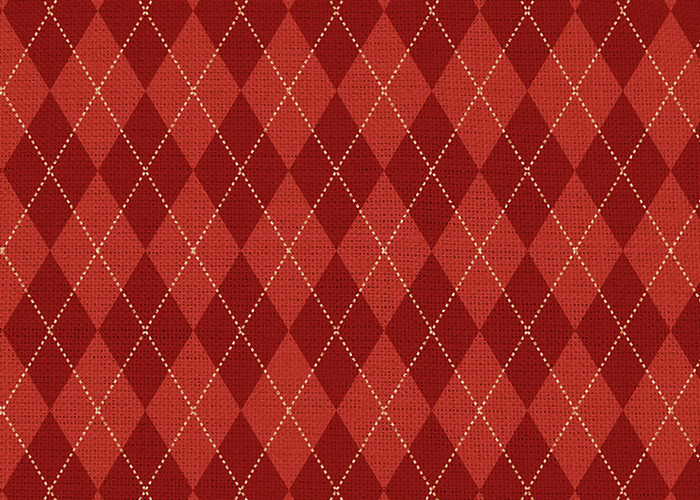 ひし形パターンが生み出す立体感と奥行き