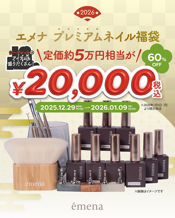 贅沢に楽しむ♡エメナ プレミアムネイル福袋♡